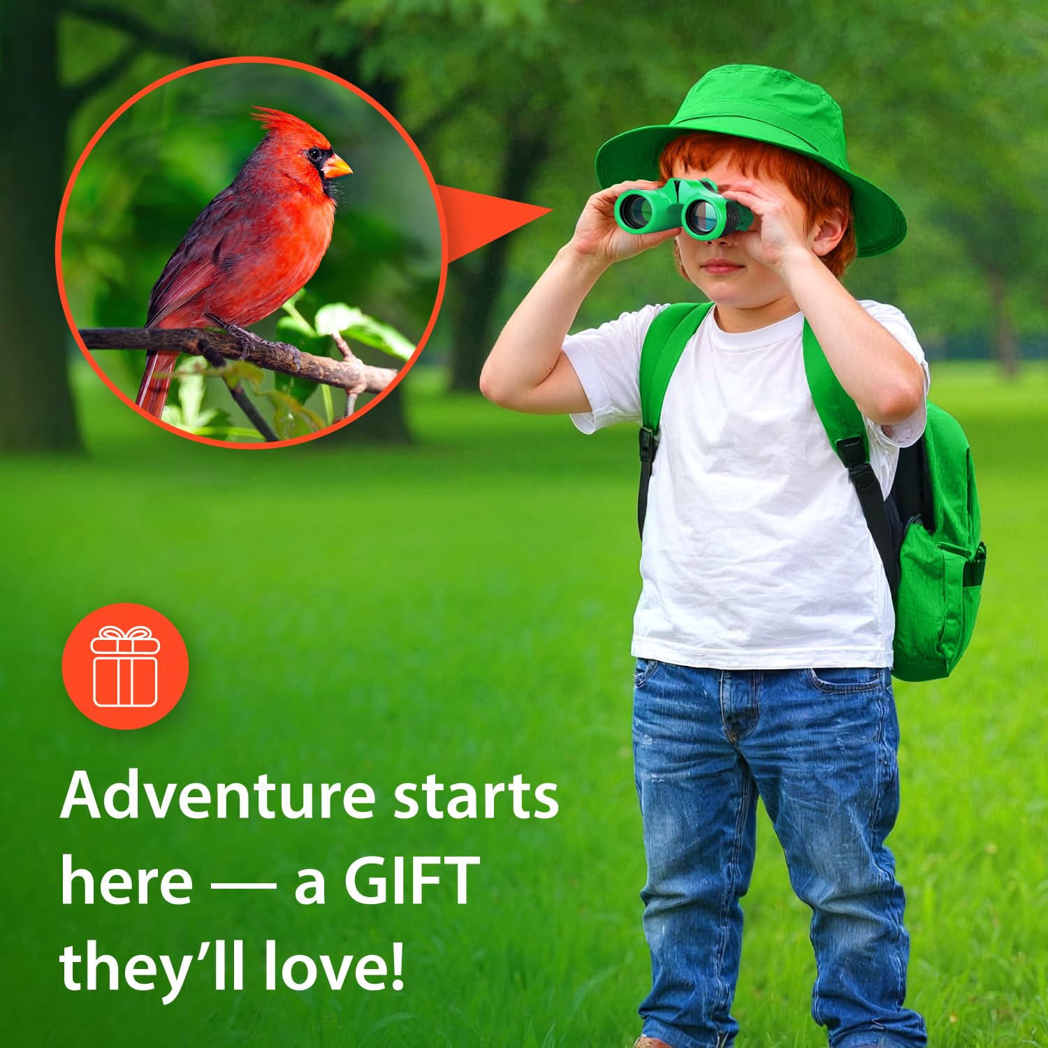 Levenhuk LabZZ B2 8x21 – Binocolo Compatto per Bambini dai 3 ai 7 Anni – Regalo Giocattolo Perfetto – Leggero e Ideale per Birdwatching Campeggio Escursioni Safari e Giochi all’Aperto, Verde