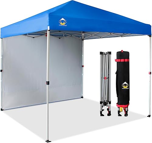 Miniatura 140 de CROWN SHADES - Toldo desplegable de 10 x 10 pies con 1 pared lateral, tienda de campaña de playa que se arma con solo presionar un botón, glorieta