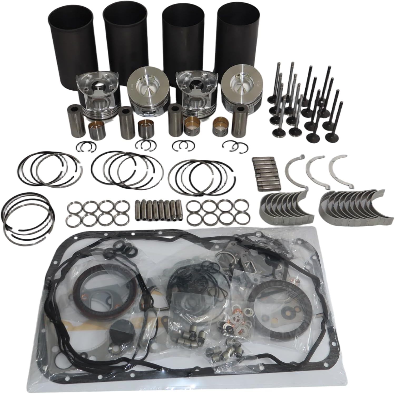 Engine Overhaul Rebuild Kit 4HK1 For Medium Duty Trucks W Series W3500 W4500 W5500 5.2L Diesel 2005-2014