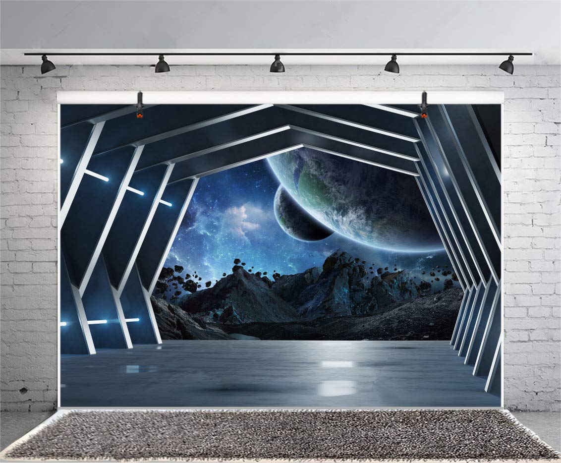 Amazon | Yeele 10x8フィート スペースシップ 背景 宇宙船 宇宙駅