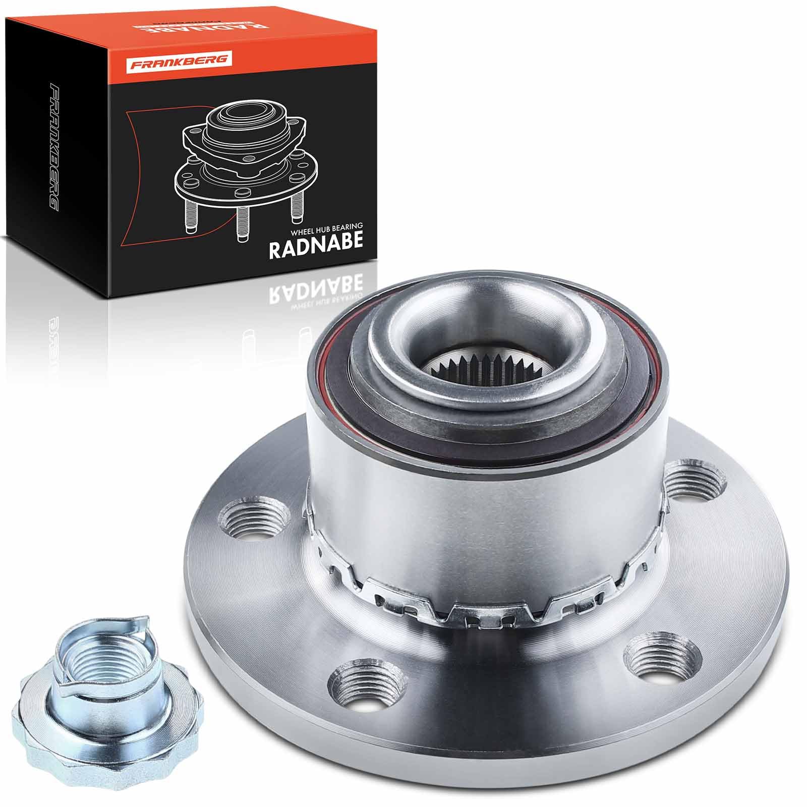 Frankberg 1x Kit de rodamientos de ruedas Eje delantero Compatible con Polo 6C 6R 2011-2014 Fabia I 6Y2 1999-2008 Ibiza IV 6J1 6P5 2009-2015 A2 8Z0 2000-2005 Sustituir# 6C0407621