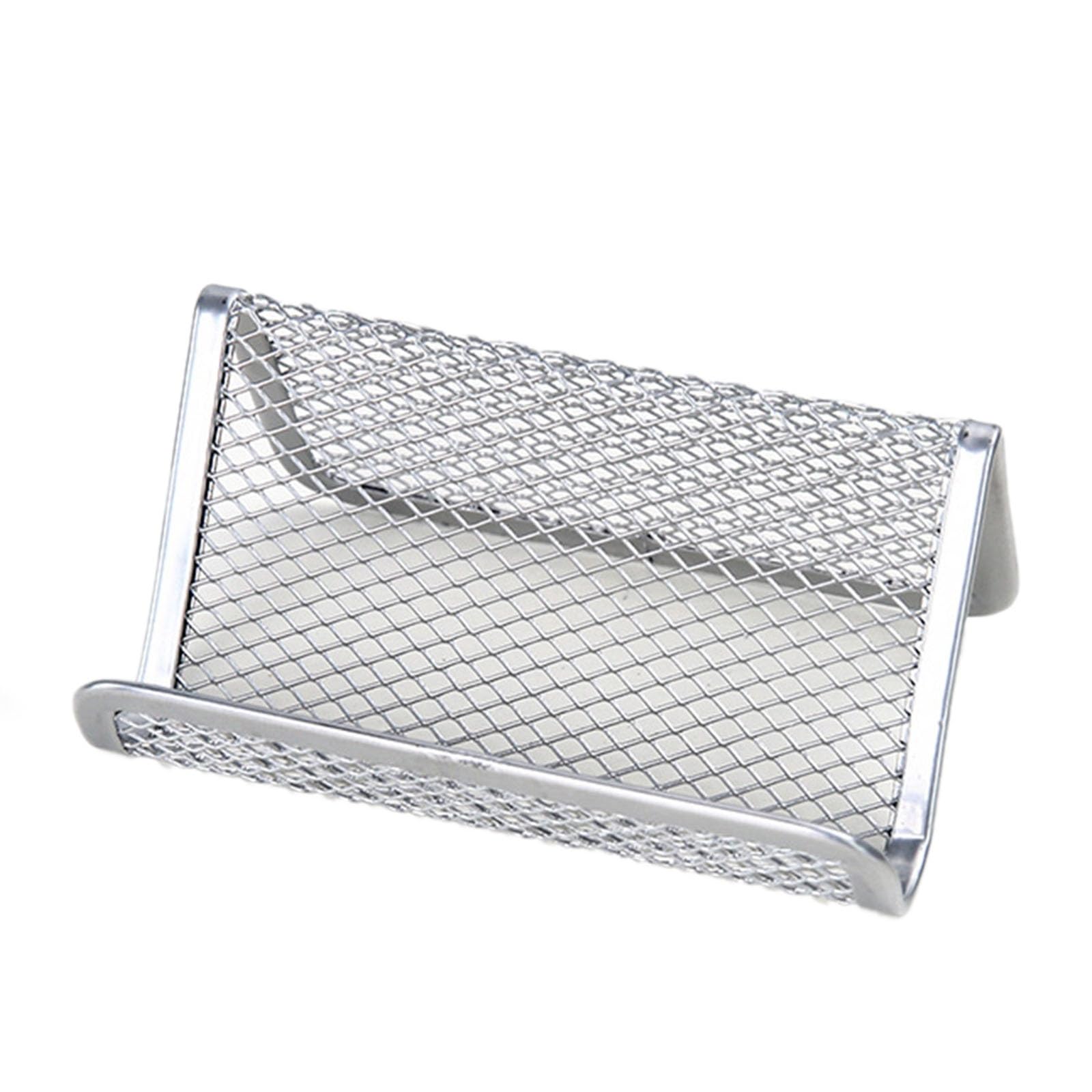 Fzyozzdpasl Silver Business Card Holder Office Business Card Holders Holder Desktop For Office Home