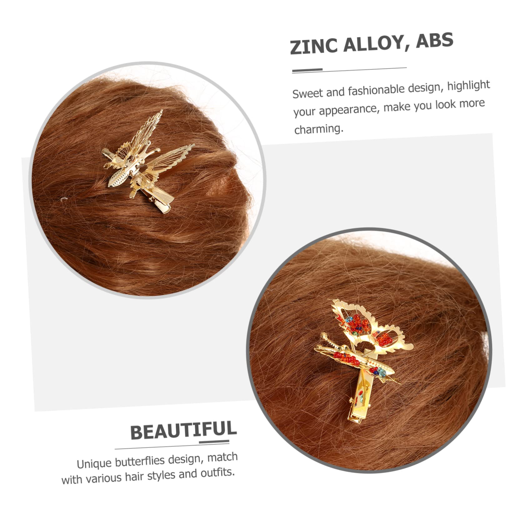 Beavorty 45stücke Teiliges Metall-schmetterlings-haarspangen Für Frauen Vibrationsfähige Flügel Elegante Haarklammern Für Partys Kostüme Und Besondere Anlässe Schickes Und