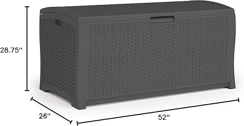 Miniatura 9 de Suncast DBW9936P - Cajón extra grande para terrazas de color gris oscuro