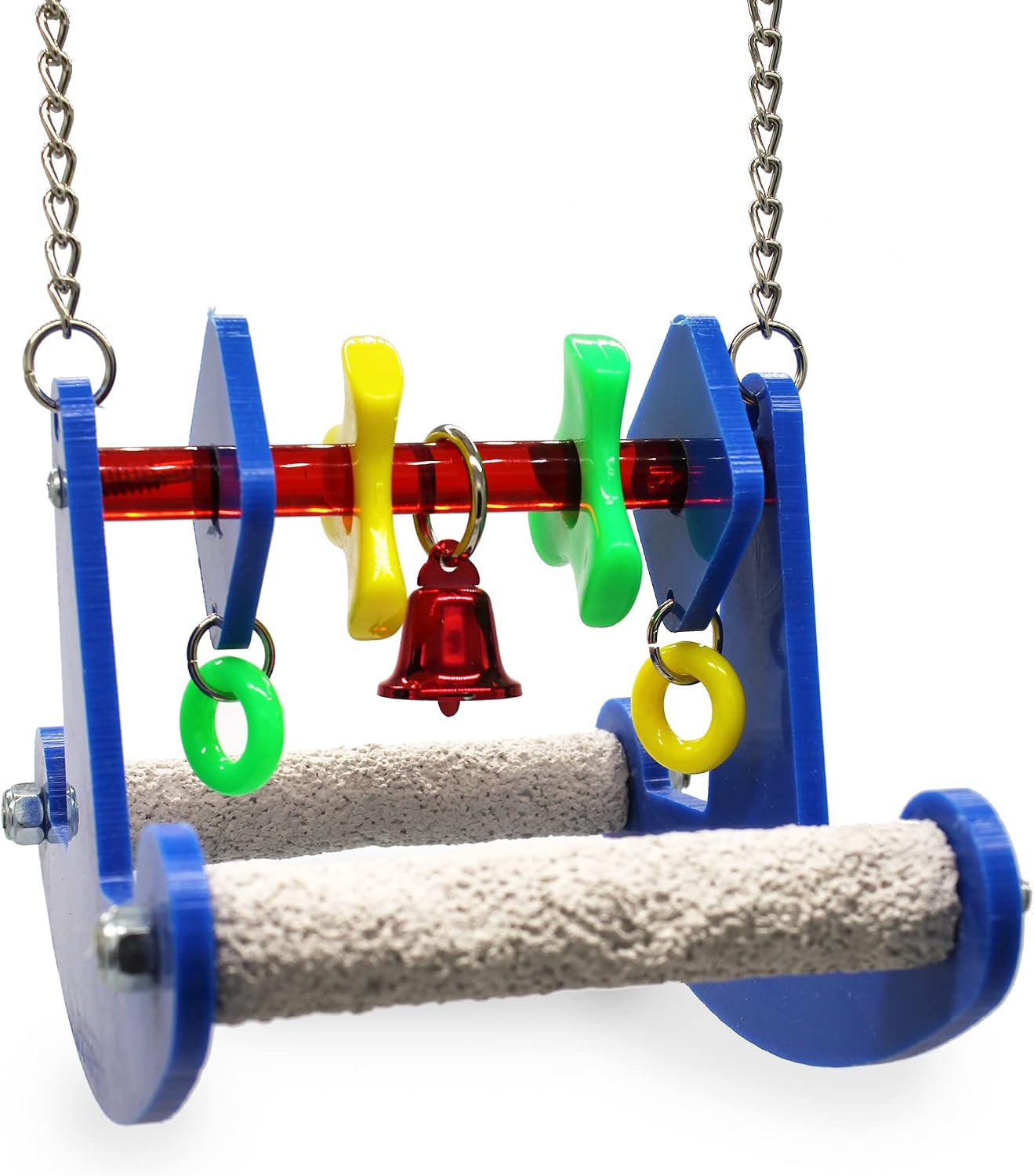 Sweet Feet and Beak Tweeter Totter - Perfect Cage Toy Stimulates Visual and Physical Activity - Safe, Non-Toxic, Cage Accessories for…