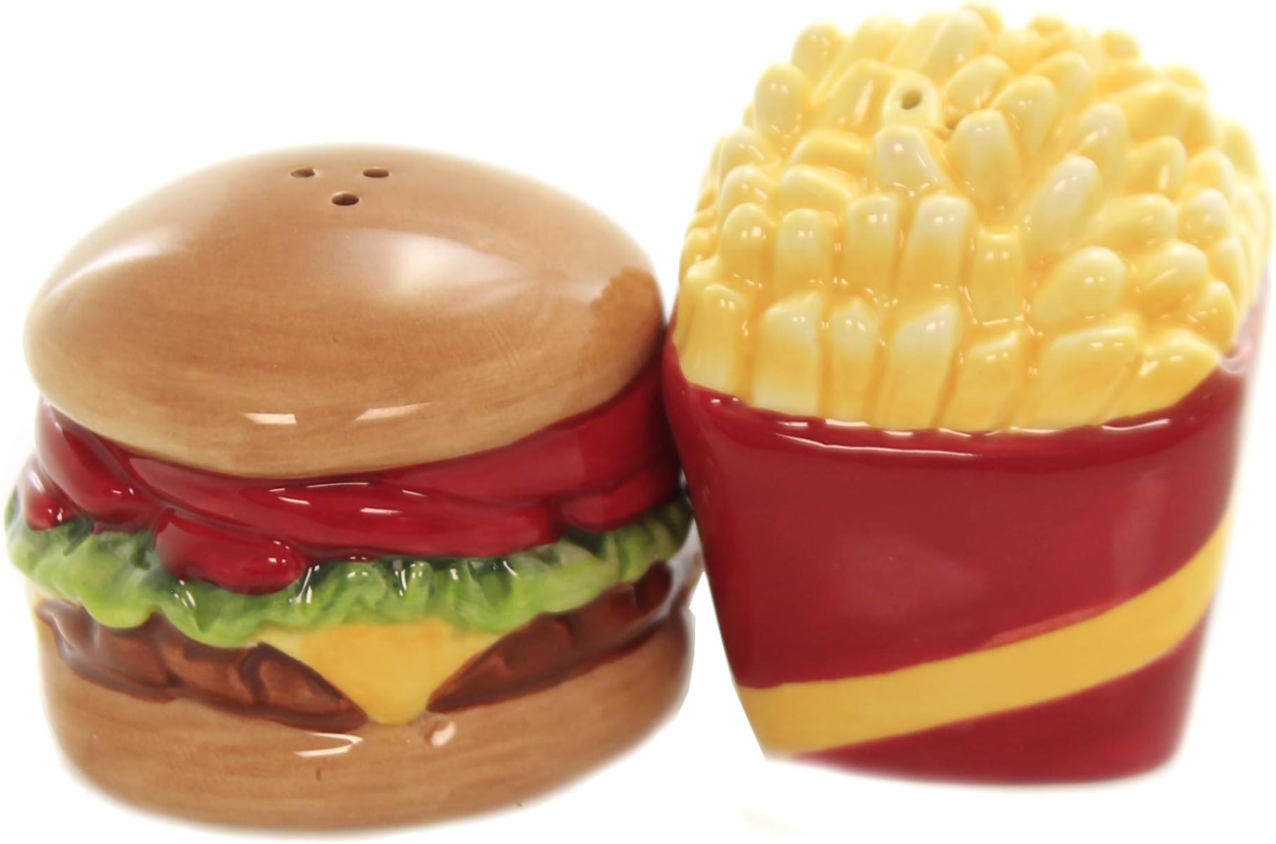 Retro Fridge and Stove Dinner is Ready Ceramic Salt and Pepper Shakers