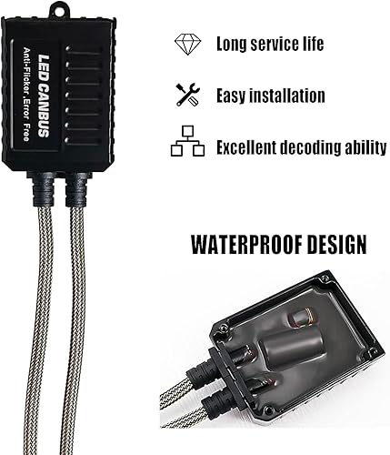 Miniatura 6 de SOCAL-LED 2 x A1 HB4 9006 Decodificador LED Canbus fuerte código de error Cancelador de advertencia Adaptador de relé anti parpadeo (se adapta a