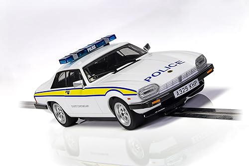 Miniatura 3 de Scalextric Jaguar XJS - Coche de carreras C4224 Slot 132, blanco, amarillo y azul