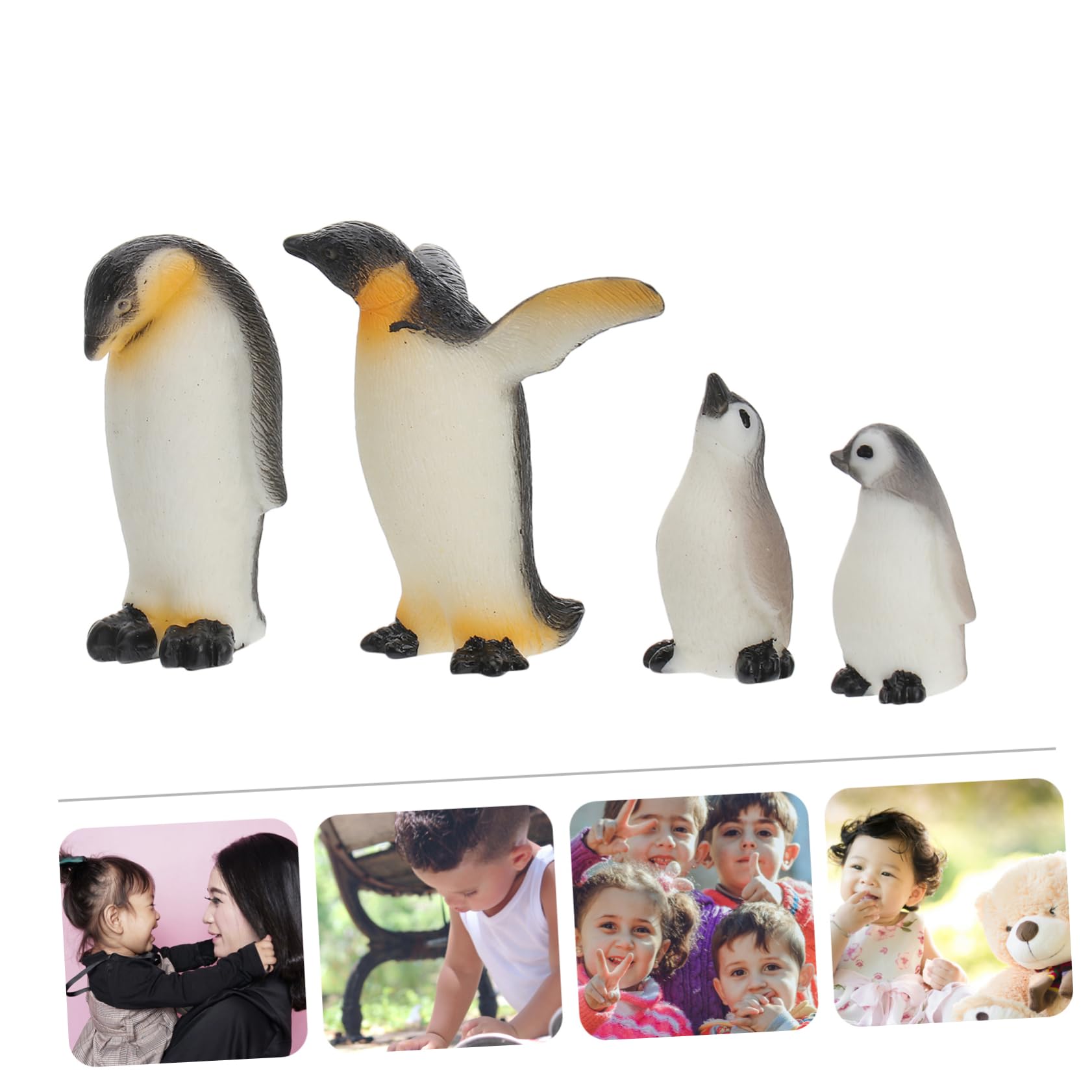 Amazon.co.jp: 4本 セット ミニペンギンのおもちゃ ペンギン