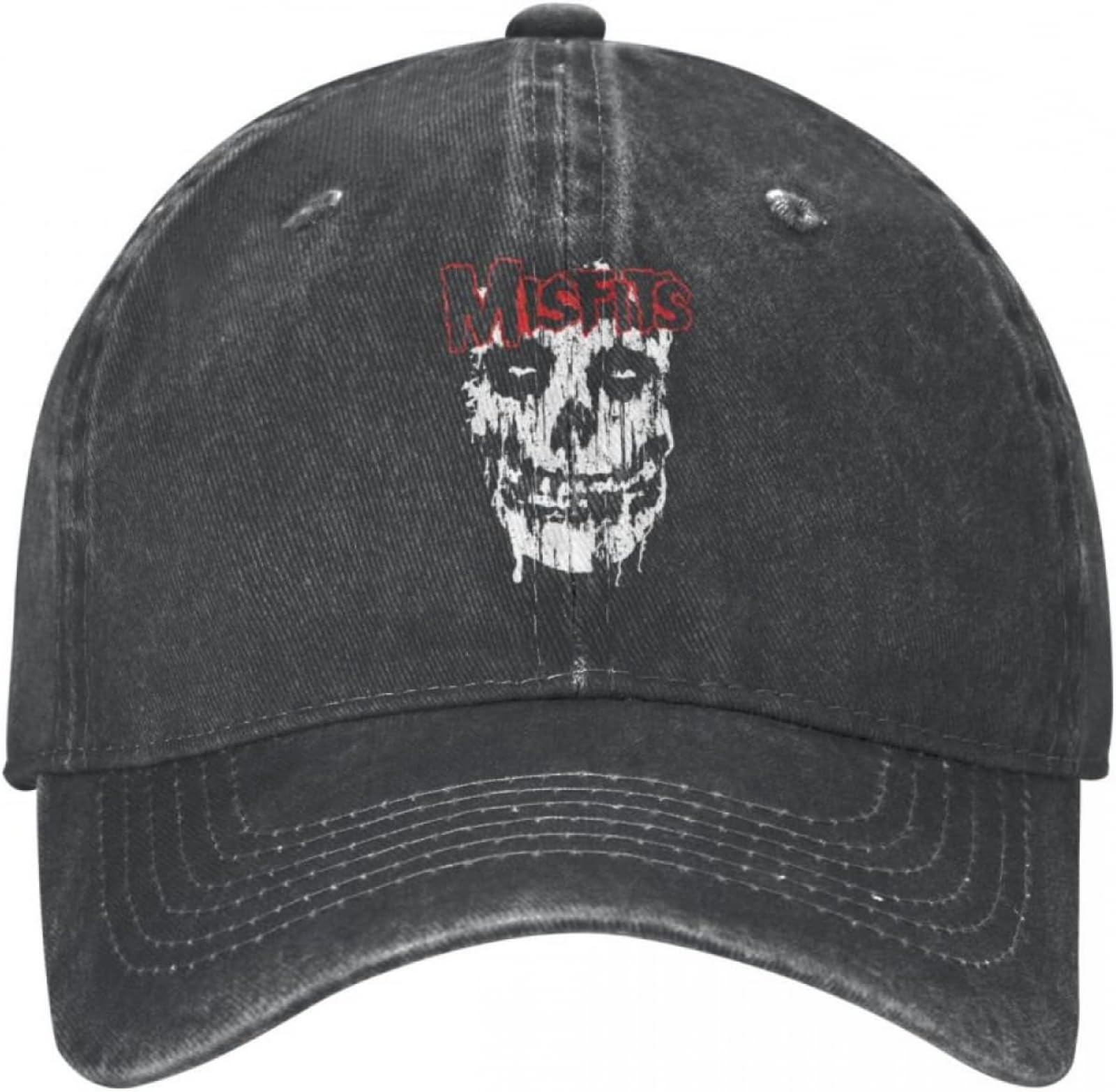 CAPHATMCBaseball Cap Hip hop Sun Hat Misfits Men's Skull Cowboy Baseball Cap Horror Sun Hats for Halloween Spring Fall Vintage Gift
