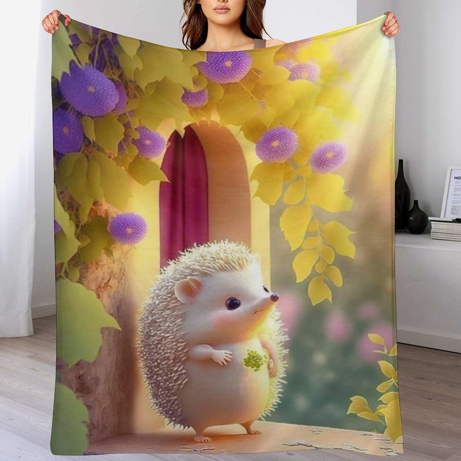 Couverture hérisson réconfortante pour réchauffer les cœurs au lit