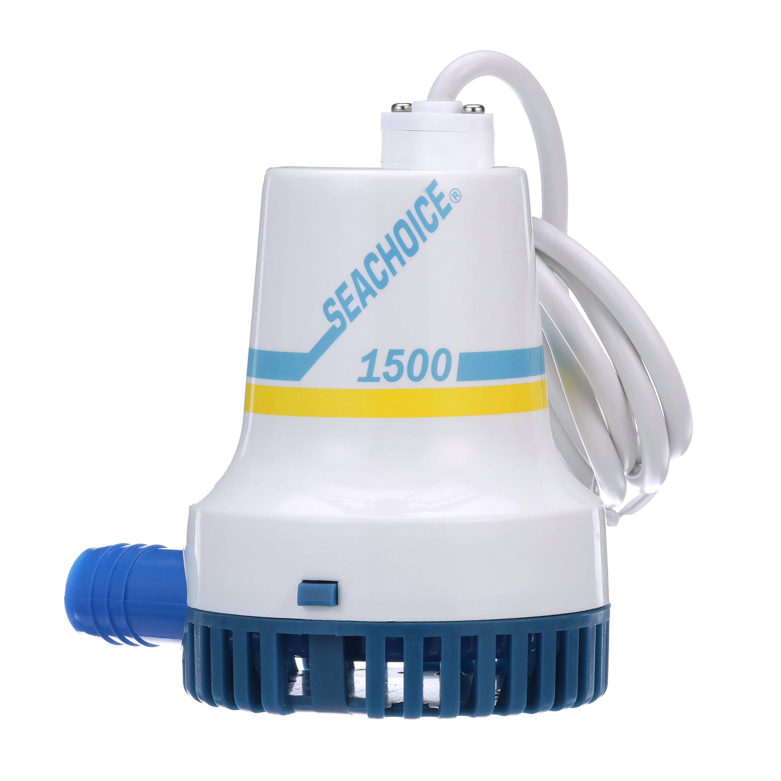 Seachoice Durable Bilge Pump, 1,500 GPH, 12V, 8.0 Amps, 10A Fuse