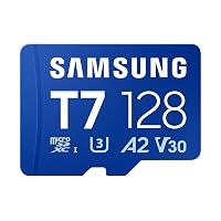 Samsung Scheda di memoria microSD T7 da 128 GB, scheda di memoria per smartphone