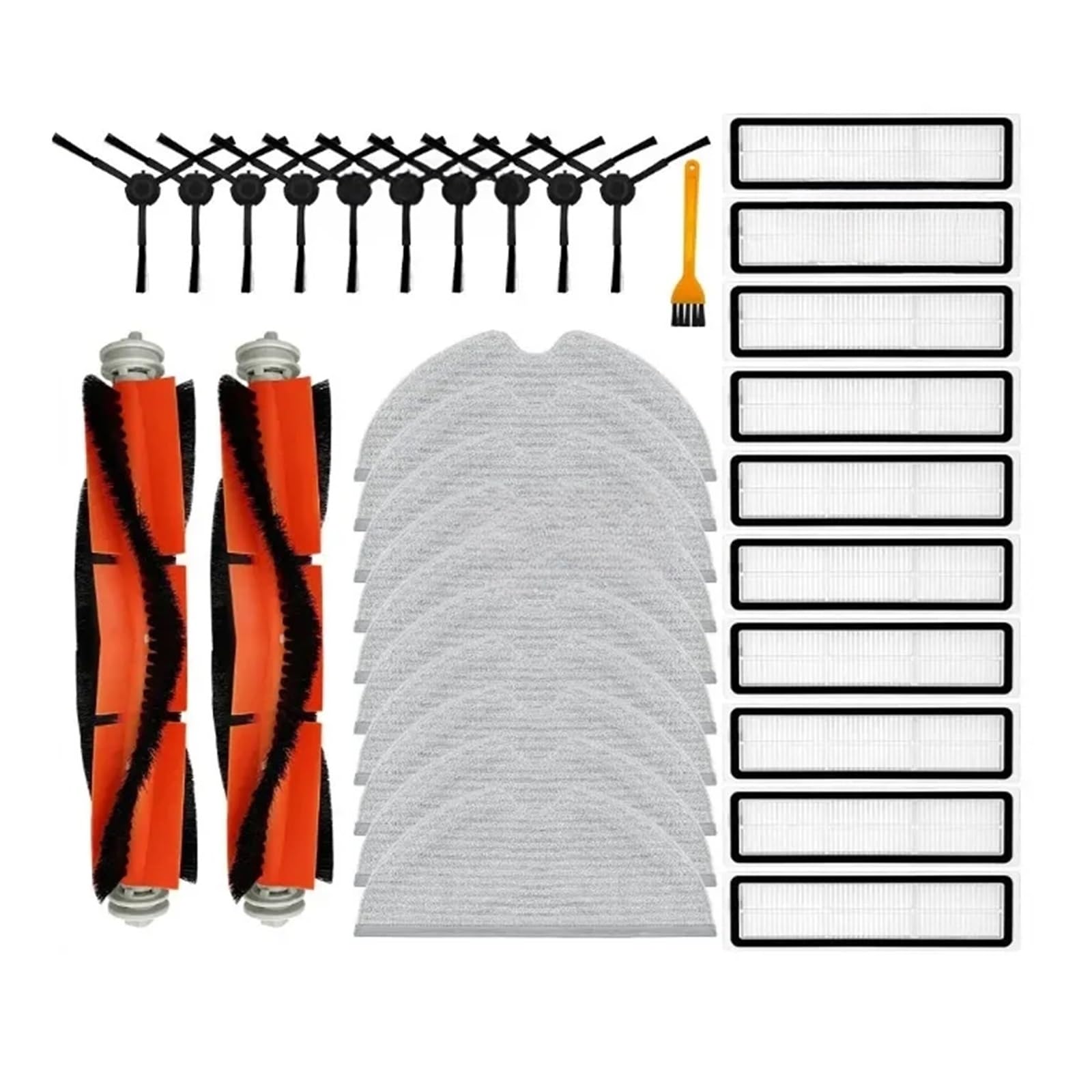 PORRSYDCD Brush Mop Filter Water Tank，Compatible With Dreame D9 Max, L10 Pro, D9 Pro, D9 Mistral Pro, Trouver Robot LDS Vacuum-Mop Finder Part(Set K)