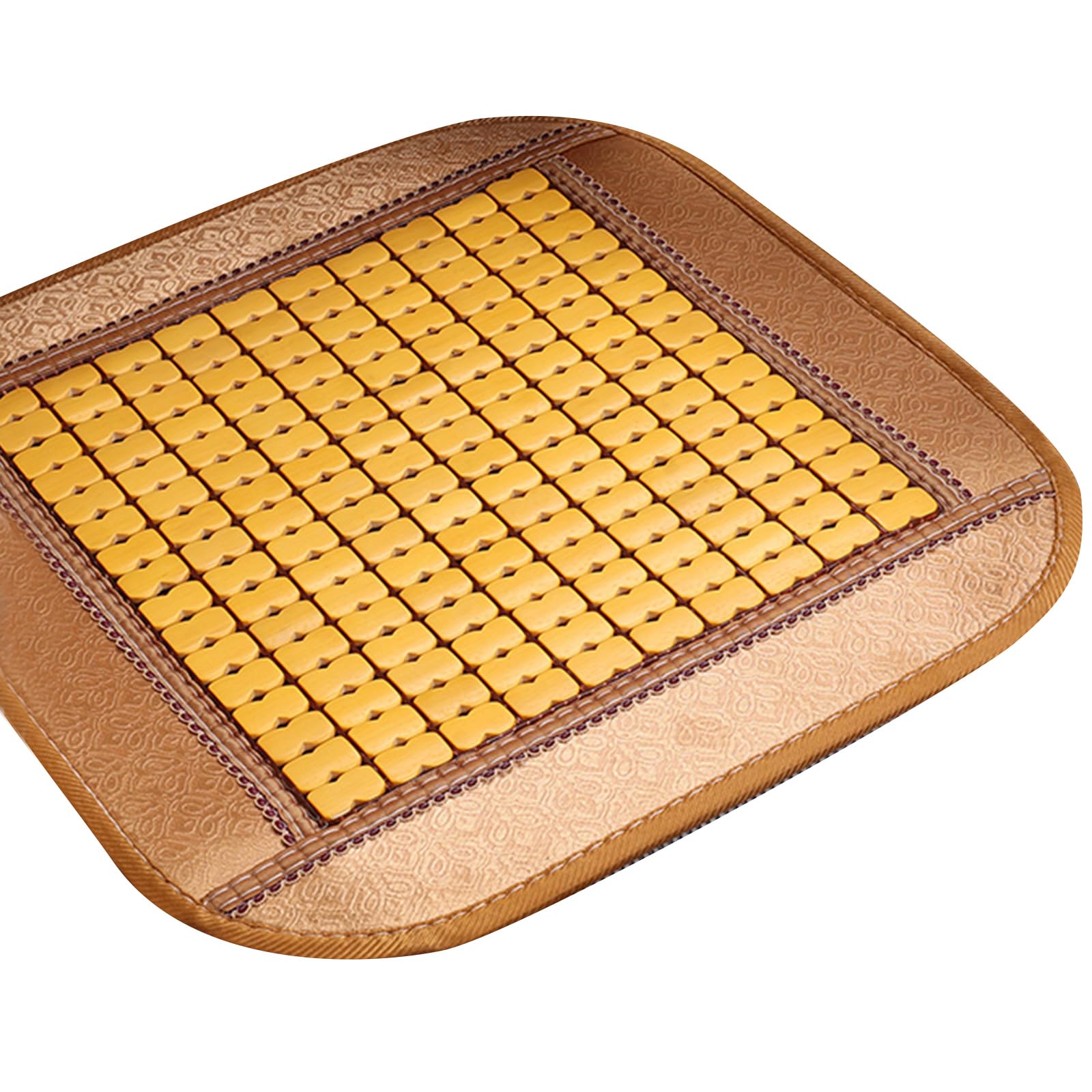 Elnwnnkc Cool Wood Seats Cushion Mat for Car Seats Sofas and Chairs 50cm 45cm Square Pad Cool Chair Mat
