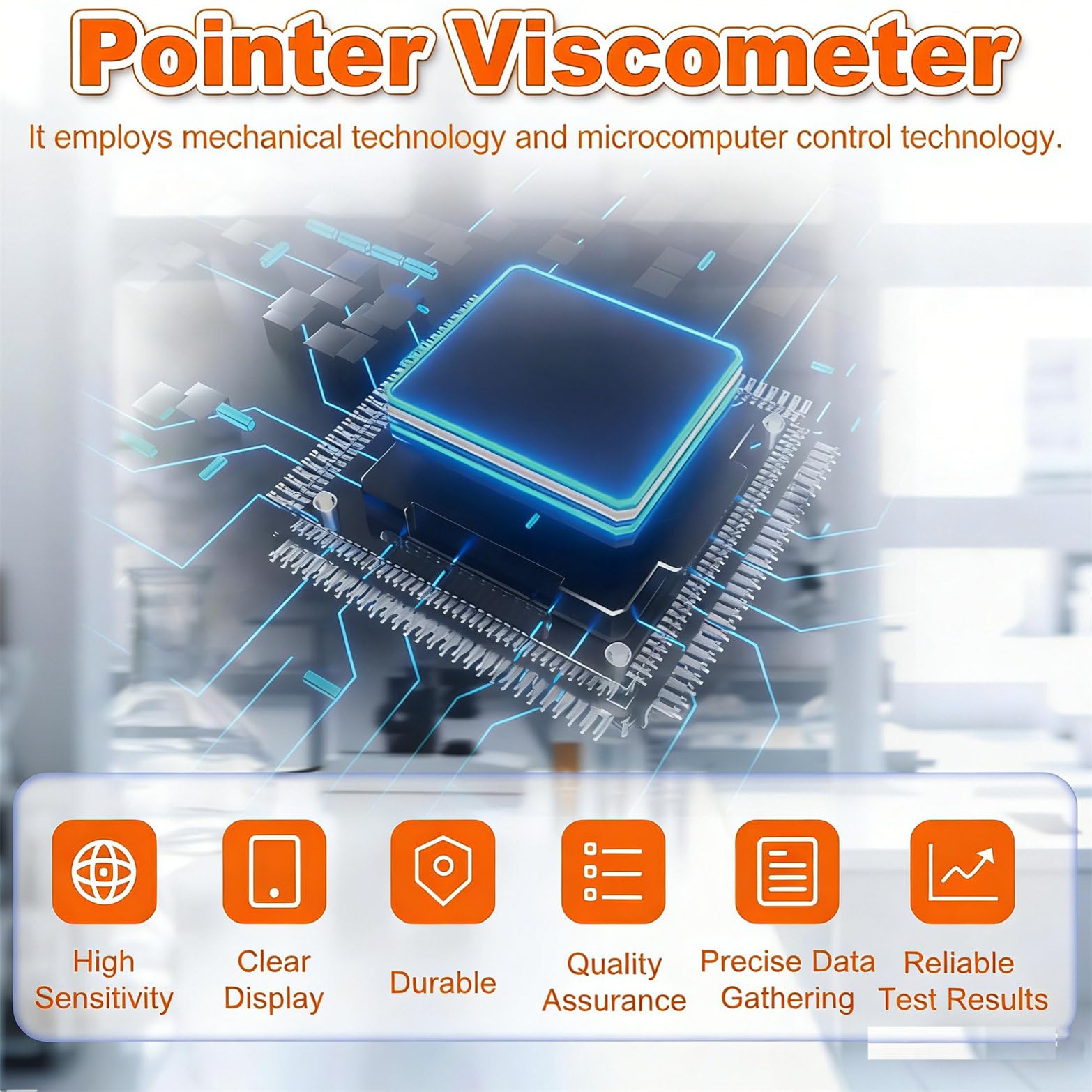 Viscosímetro Rotacional De Laboratorio Ndj-1, 10-100 000 Mpa·s, Precisión De ±5%, para Tintas, Pinturas, Recubrimientos, Adhesivos, Grasas Y Cosméticos