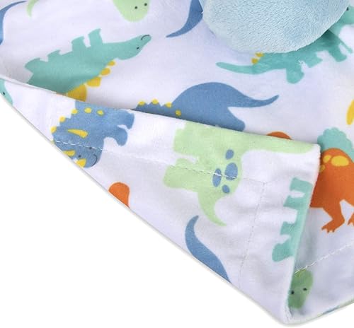 Miniatura 8 de Minky - Manta para acurrucarse con animales para niños, bebés, niños, niñas, manta de seguridad neutra de género con animal de peluche (oso azul