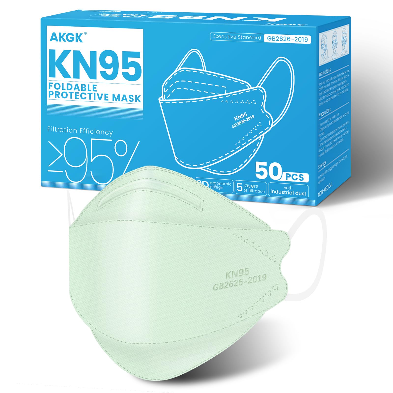 KN95 Face Masks - 50 Pack | PM2.5 Protection -16