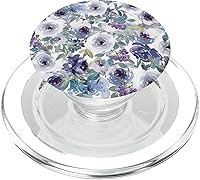 Vista 8 de Winter Floral Flower Design PopSockets PopGrip intercambiable