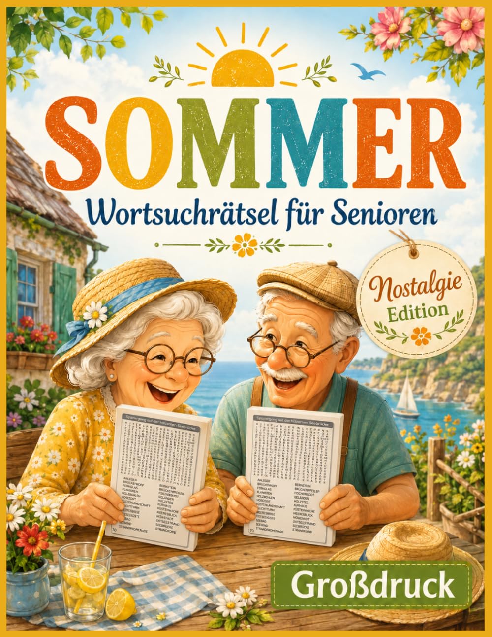 Sommer Wortsuchrätsel für Senioren: Nostalgie Edition - Rätselbuch in extra Großdruck | +2.800 Wörter mit Erinnerungen an die 50er, 60er & 70er Jahre ... & Gedächtnistraining für Erwachsene & Rentner