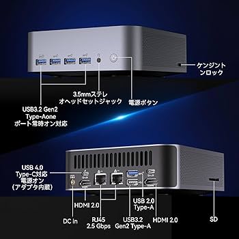GEEKOM ミニpc GT1 Mega インテル第14代 GEEKOM AI PC GT1 Mega ミニPC 第14世代 インテル® CORE™ Ultra5