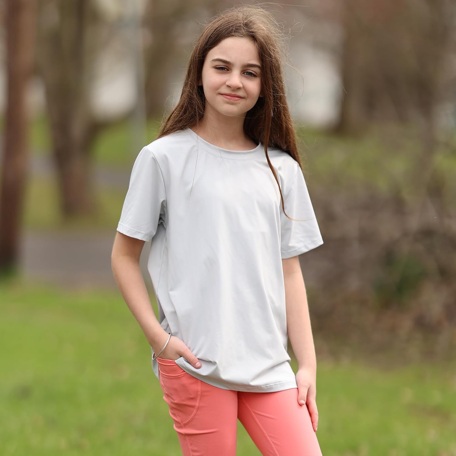 BIG ELEPHANT Kids UPF 50+ Rash Guard Shirts 3-Pack, Short Sleeve UV Sun Protection Athletic Tees for Youth Boys Girls - Image 2