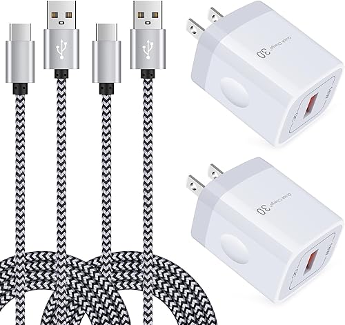 Cargador rápido 3.0 de carga rápida para LG Stylo 4/5/6, LG G5 G6 G7 G8 G8X V20 V30 V40 V50 ThinQ, LG Velvet 5G Wing K51 K61 K71 K92 W41