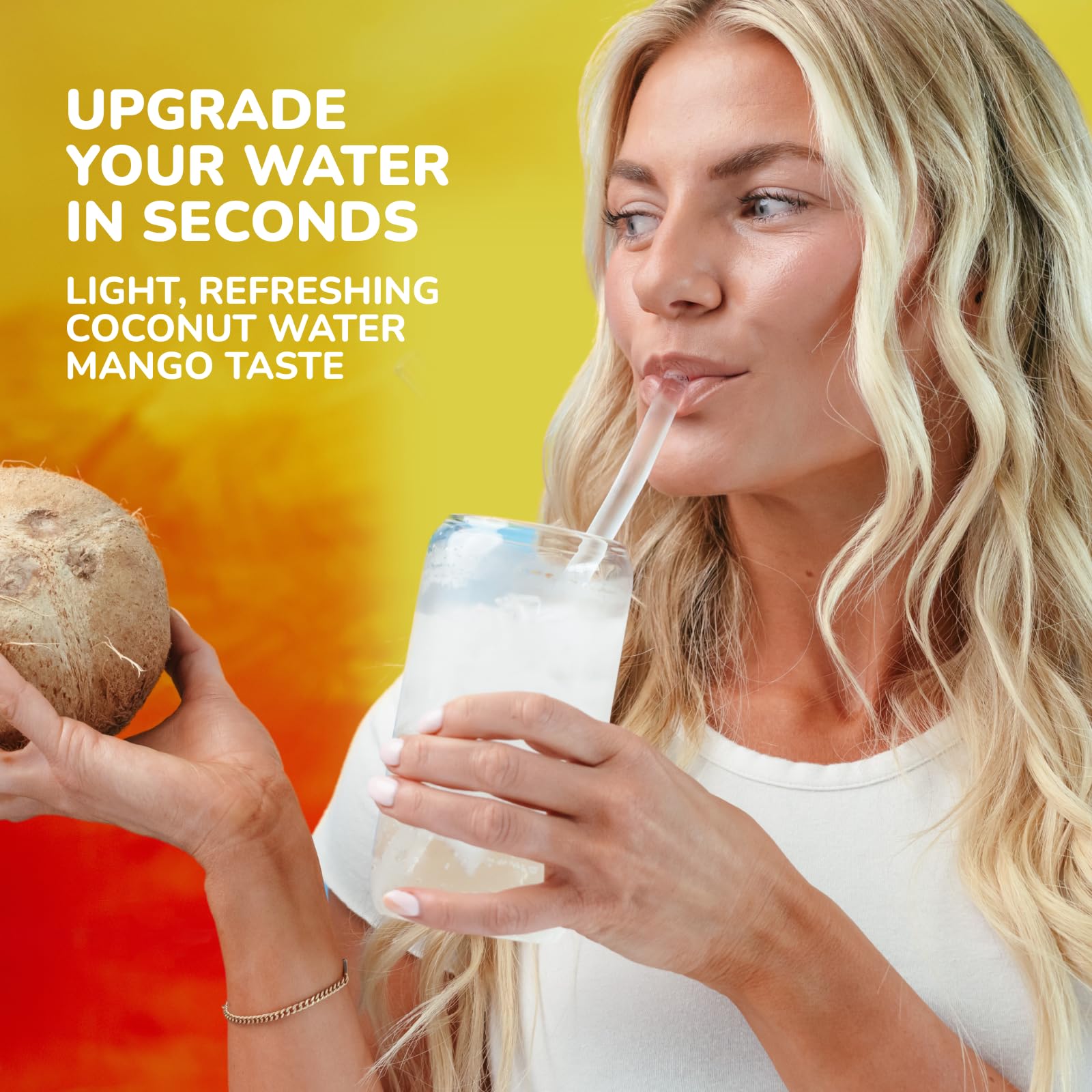Pure Inventions - Coconut Water Infusion Drops – Electrolytes - Sugar-Free Hydration, Zero Calories, No Artificial Sweeteners, Clean Ingredients - Mango, 30 Servings — Amazon image 3