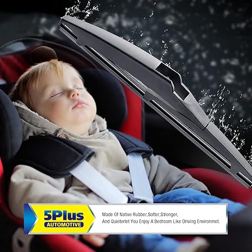 Vista 164 de 5 PLUS® - Limpiaparabrisas trasero de 25.5 cm, repuesto filtro genérico