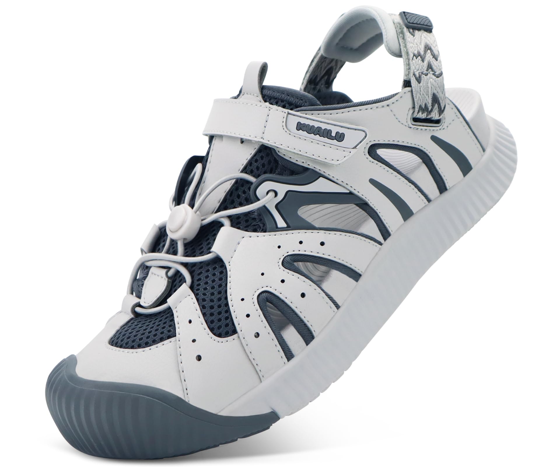 KuaiLu Womens Orthopedic Closed Toe Walking Sandals