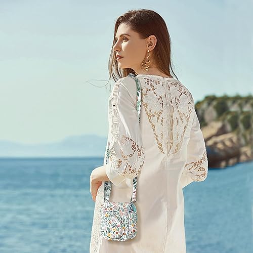 Miniatura 6 de Fintie Funda protectora para cámara instantánea Fujifilm Instax Mini 12  Funda de piel vegana premium con correa ajustable extraíble, Spring Bloom