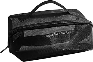 メッシュ化粧品バッグ - 24x11x11cm シャワートート、ナイロン製ポータブル旅行用トイレタリー |透明なメッシュオーガナイザー、女性の旅行、休暇、ジム、自宅、日常の必需品用のトイレタリー化粧品バッグ製品