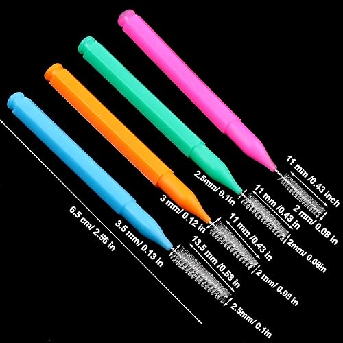 Miniatura 2 de Patelai 100 piezas de cepillos para limpiador, cepillo interdental, palillo de dientes, cabezal de hilo dental, hilo dental, higiene dental, hilo