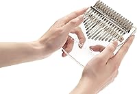 Vista 2 de Kalimba Kalimba - Piano de pulgar de acrílico transparente, Kalimba de 17 teclas, piano de cristal transparente, Kalimba marimba, instrumentos