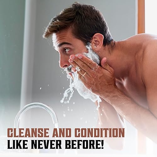 Miniatura 7 de Viking Revolution Lavado de barba y acondicionador de barba para hombres con aceite de argán y aceite de jojoba, suavizante y fortalecedor para el