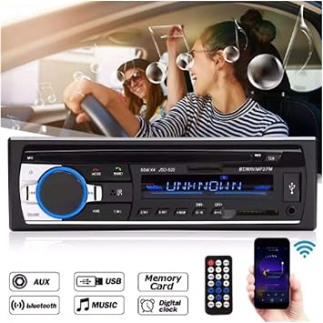 Heartwarming Shop 24V Car Stereo Audio Bluetooth 1 DIN Car MP3 Multimedia Player USB MP3 FM Radio Player JSD-520 Remote Control