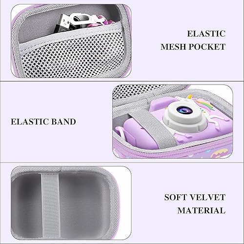 Miniatura 6 de Leayjeen Funda para cámara para niños compatible con GoopowDwfitSlothcloudColofreeKIZJORYA Cámara para niños y cámara de video digital para niños,