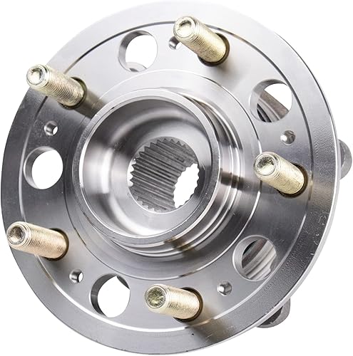 Miniatura 1159 de TRQ - Juego de conjunto de rodamiento y cubo de rueda delantera (2 piezas)