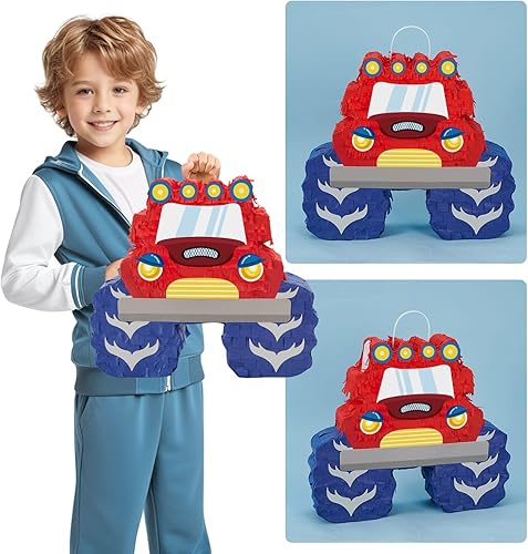 Miniatura 55 de WERNNSAI - Piñata de sirena plegable, piñata de cumpleaños con flecos que incluye cuerda para jalar, venda y bate. Decoraciones