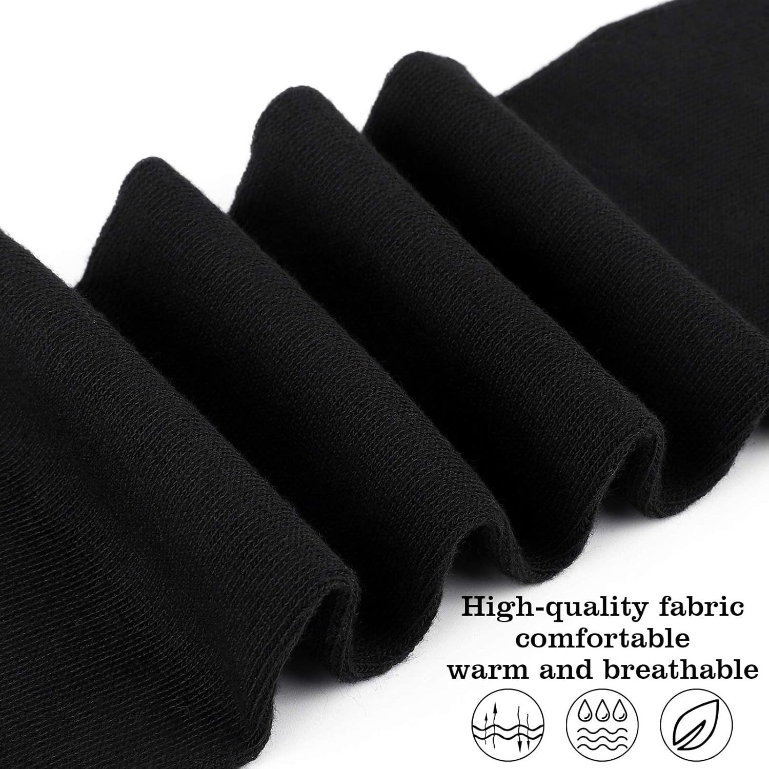 Aneco 6 Pairs Thigh High Socks Over Knee High Stockings Extra Long Leg Warmers for Women - Image 5