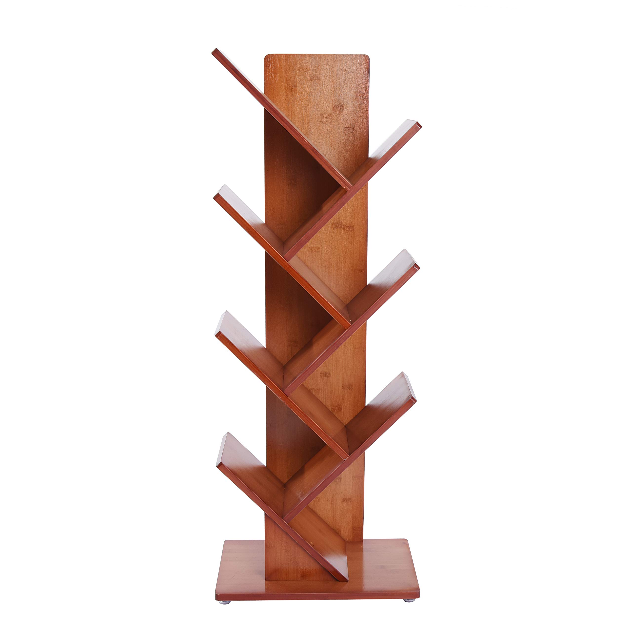 Buy MUGIAZII Bamboo Tree Bookshelf Book Rack Display Storage Organizer