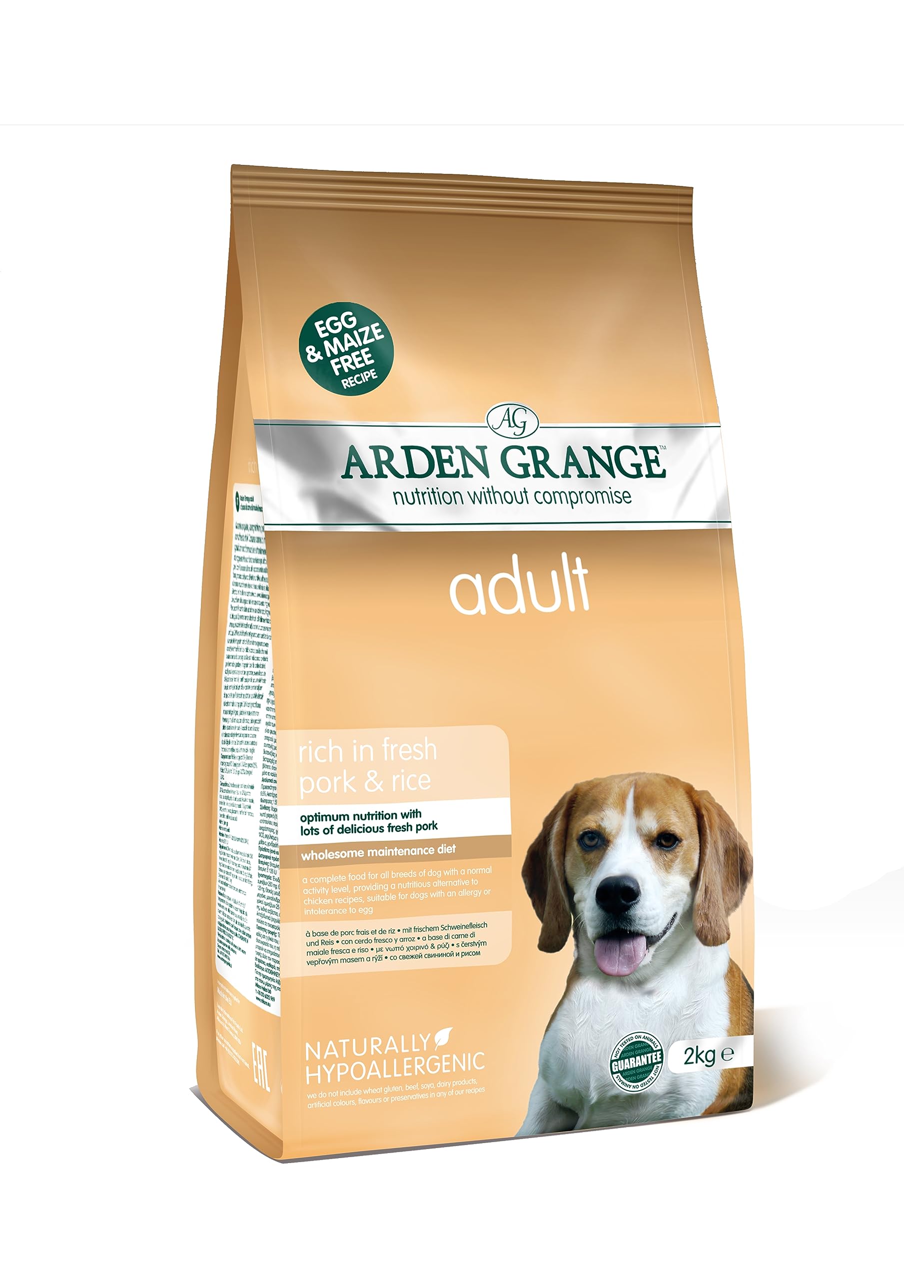 Arden GrangeDog Food Adult Pork & Rice, 2 kg