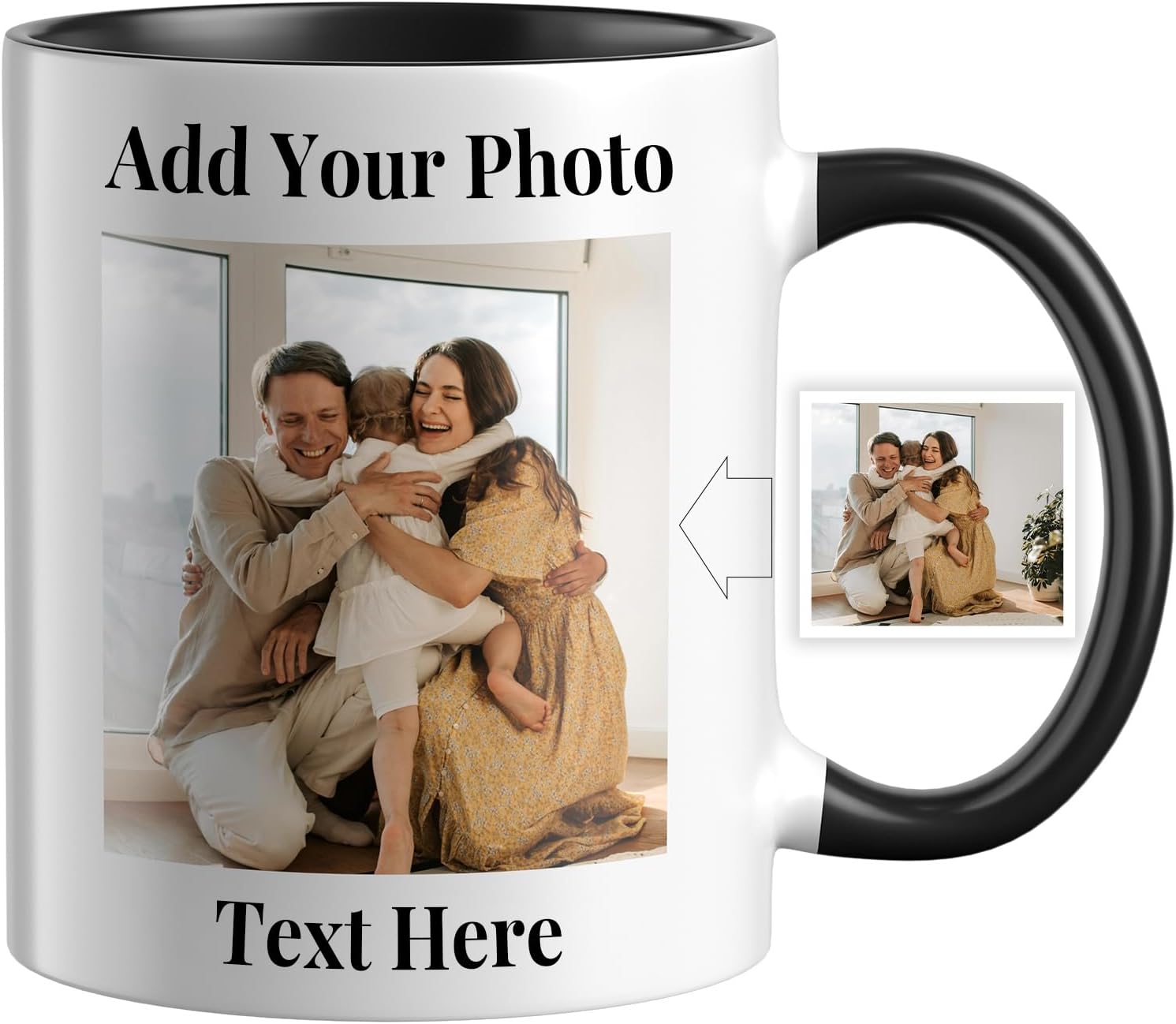 Custom Mug with Photo Personalized Coffee Mug with Picture Custom Coffee Mugs With Name 11oz Double Side Custom Mug Novelty Customized Gifts for Men and Women