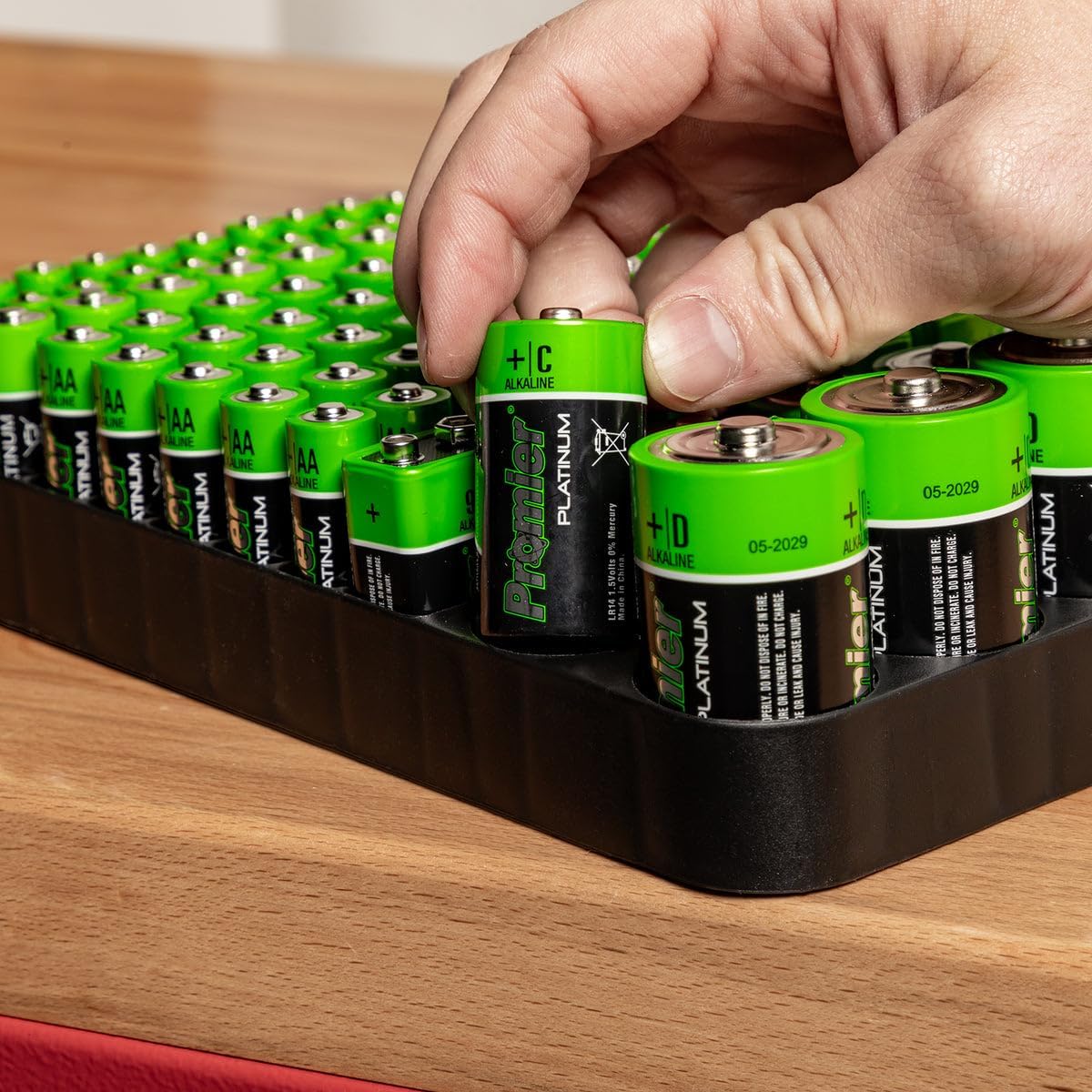 Promier C Platinum Alkaline Battery 2 Pack | Long-Lasting 1.5V Power | 10 Year Guaranteed Storage Life & Leakage Protection | Mercury-Free Energy for Flashlights, Toys & Electronics
