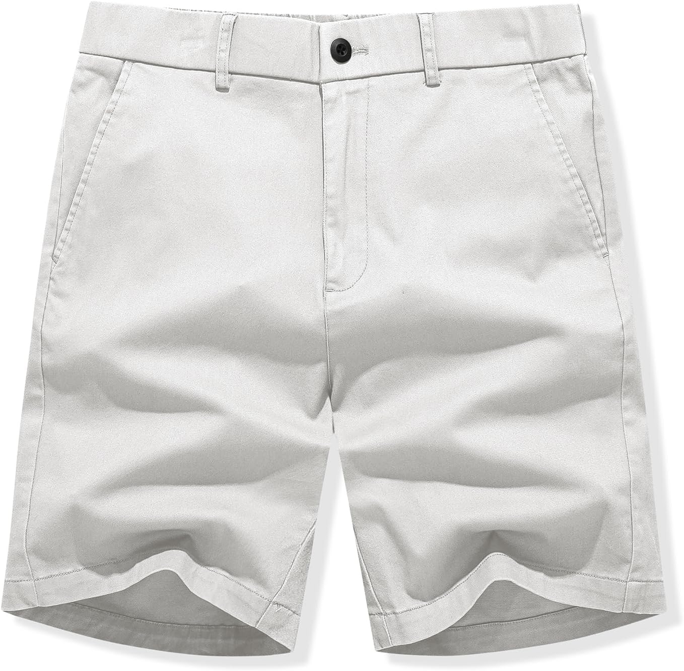 JMIERR Men's Classic-Fit 7" Chino Short Summer Stretch Waist Cotton Twill Casual Dress Shorts with Pockets - Image 7