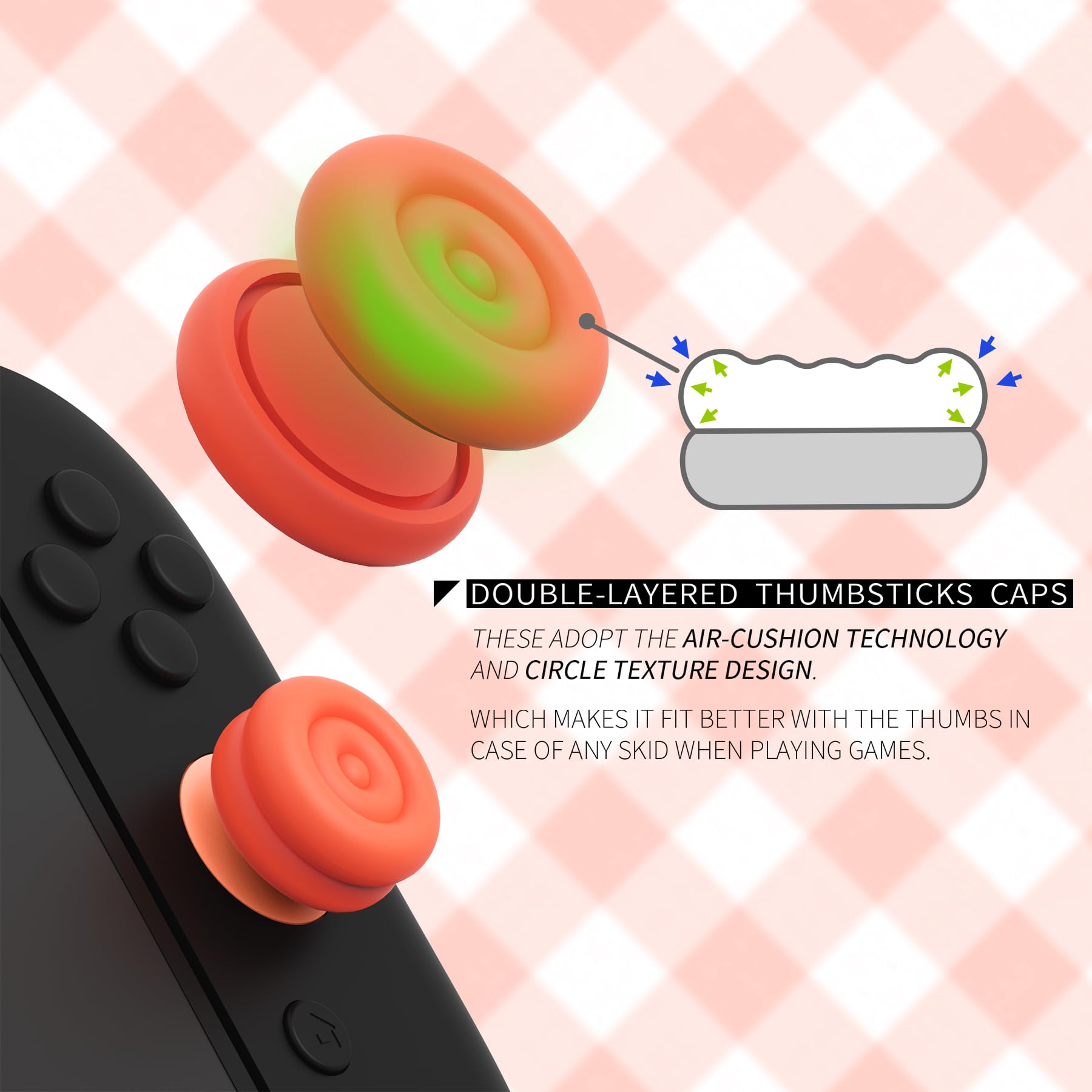 Amazon.co.jp: PlayVital Nintendo Switch 2（2025）対応 親指