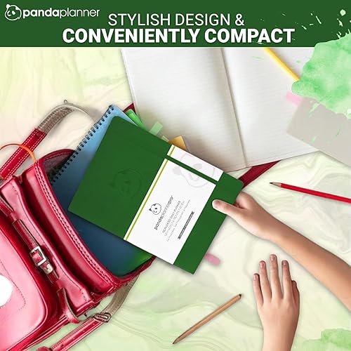 Miniatura 6 de Panda Planner Pro 2025 - Agenda diaria sin fecha con horario de 8.5 x 11 pulgadas, bloc de notas de lista de tareas, diario diario, planificador de