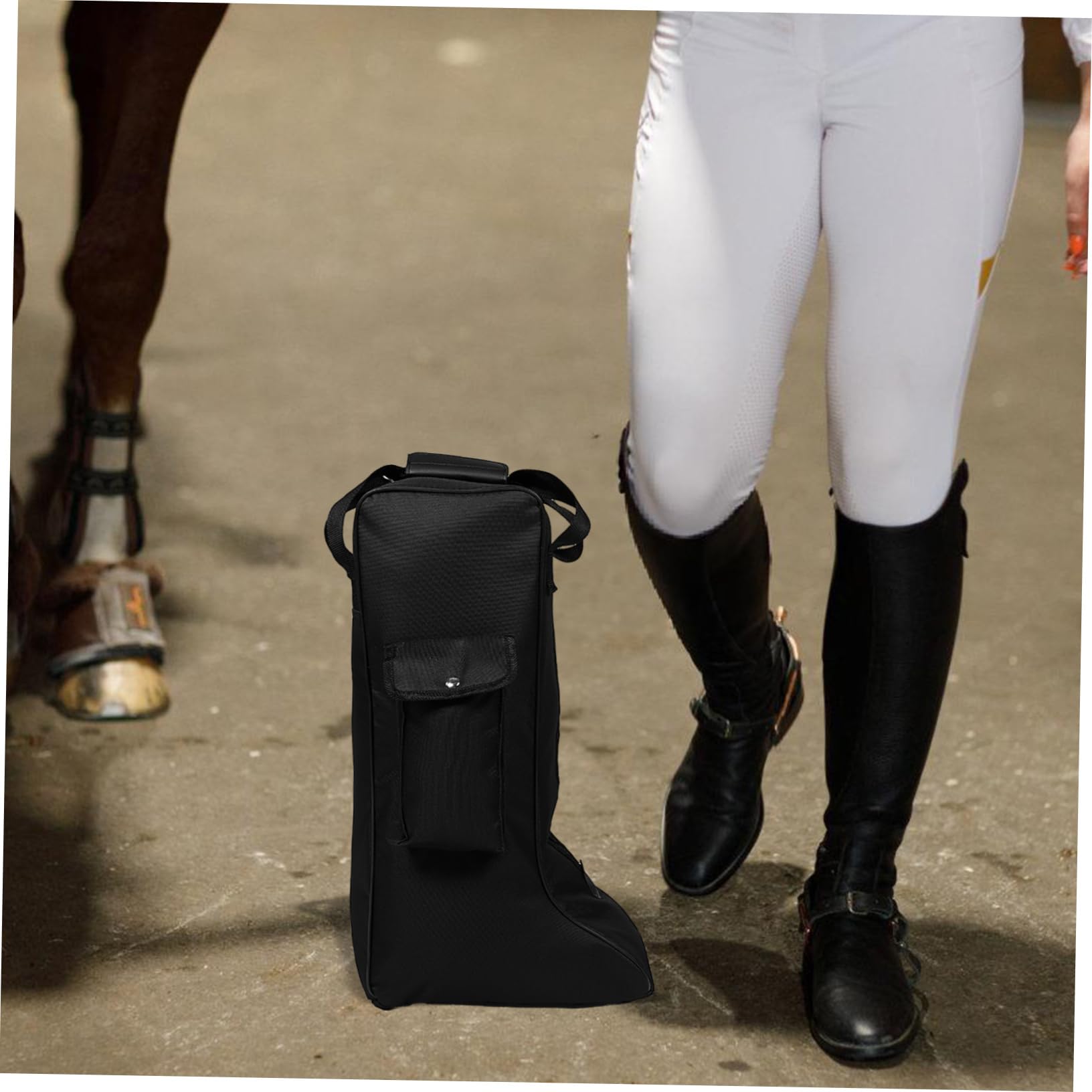 Bolsa para Botas de Montar de Tela Oxford, , Bolsillo Frontal y Asa, Adecuado para Esquí y Camping, Almacenamiento Versátil