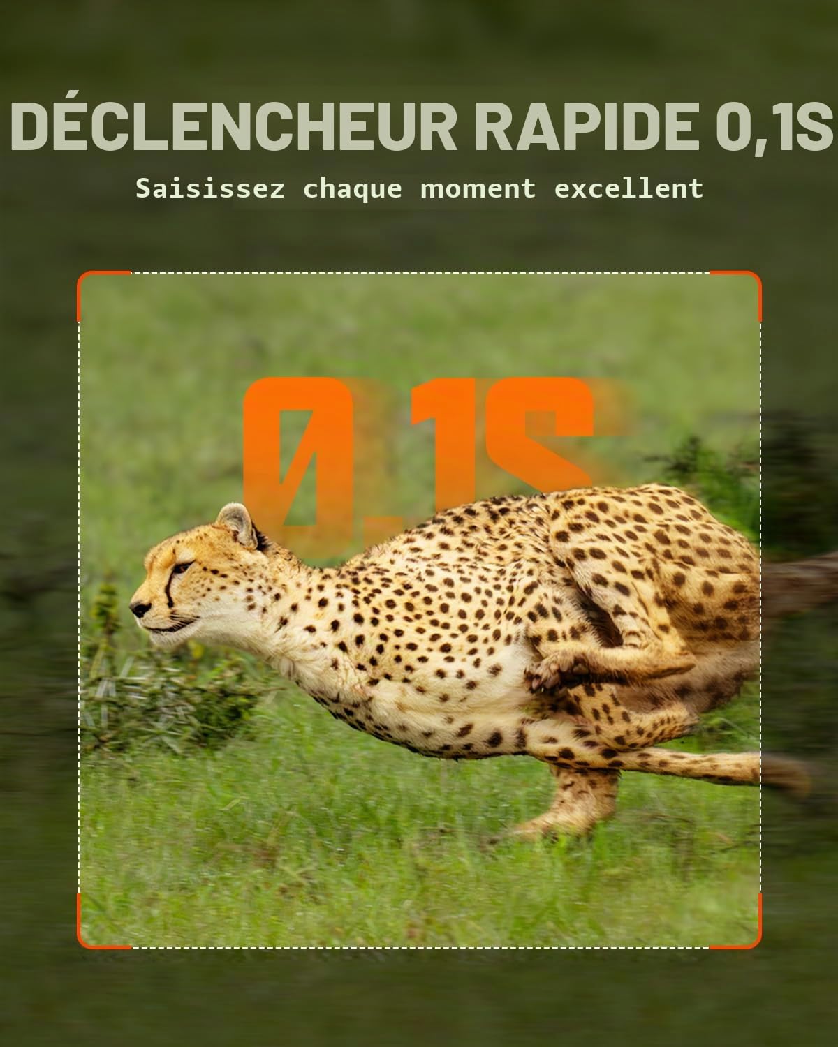 CEYOMUR Camera de Chasse Solaire 4K 30fps, WiFi Bluetooth 64MP Caméra de Chasse, Angle de détection 120° Vision Nocturne IP66 étanche pour Surveillance des Animaux Sauvages avec Carte SD 32GB