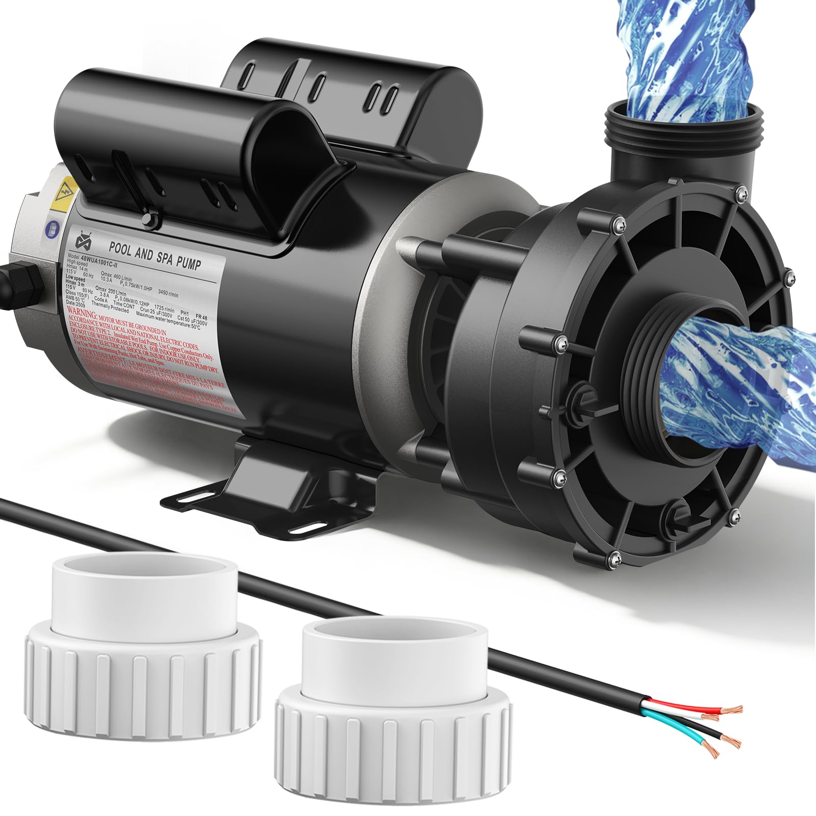 Photo 1 of Mxmoonant SPA Pump, 1.5HP Dual Speed Hot Tub Pump